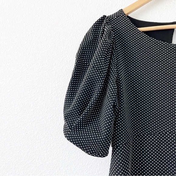 Free People Penelope Black Polka Dot Mini Dress - Picture 5 of 10